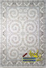 فرش 1500 افشان باغ گل نقره ای