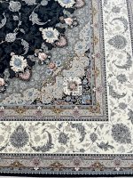 فرش سرمه ای 1500شانه طرح اصفهان