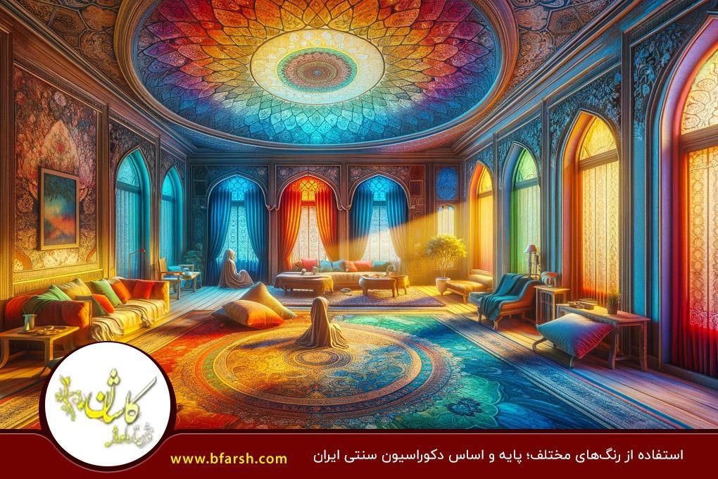 استفاده از رنگ‌های مختلف؛ پایه و اساس دکوراسیون سنتی ایران