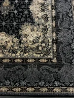 فرش اسپرت مشکی طلایی