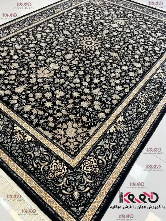 فرش سرمه 700شانه ارزان قیمت طنین